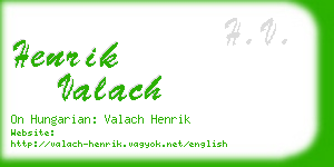 henrik valach business card